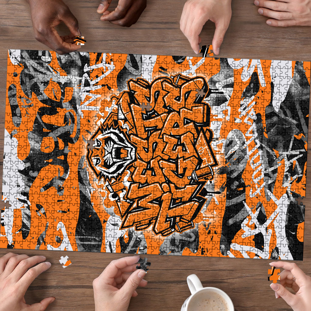 Wests Tigers Rugby Puzzle Graffiti Typography Urban Camo Abstract Street Style