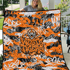 Wests Tigers Rugby Quilt Graffiti Typography Urban Camo Abstract Street Style