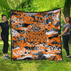 Wests Tigers Rugby Quilt Graffiti Typography Urban Camo Abstract Street Style