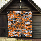 Wests Tigers Rugby Quilt Graffiti Typography Urban Camo Abstract Street Style