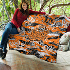 Wests Tigers Rugby Quilt Graffiti Typography Urban Camo Abstract Street Style