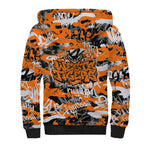 Wests Tigers Rugby Sherpa Hoodie Graffiti Typography Urban Camo Abstract Street Style