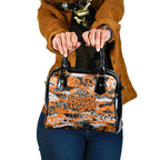 Wests Tigers Rugby Shoulder Handbag Graffiti Typography Urban Camo Abstract Street Style