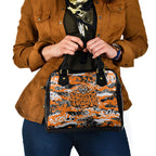 Wests Tigers Rugby Shoulder Handbag Graffiti Typography Urban Camo Abstract Street Style