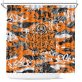 Wests Tigers Rugby Shower Curtain Graffiti Typography Urban Camo Abstract Street Style