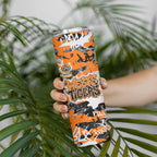 Wests Tigers Rugby Skinny Tumbler Graffiti Typography Urban Camo Abstract Street Style