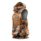 Wests Tigers Rugby Sleeveless Hoodie Graffiti Typography Urban Camo Abstract Street Style