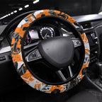 Wests Tigers Rugby Steering Wheel Cover Graffiti Typography Urban Camo Abstract Street Style