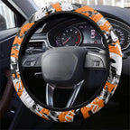 Wests Tigers Rugby Steering Wheel Cover Graffiti Typography Urban Camo Abstract Street Style