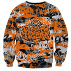 Wests Tigers Rugby Sweatshirt Graffiti Typography Urban Camo Abstract Street Style