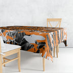 Wests Tigers Rugby Tablecloth Graffiti Typography Urban Camo Abstract Street Style