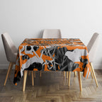 Wests Tigers Rugby Tablecloth Graffiti Typography Urban Camo Abstract Street Style