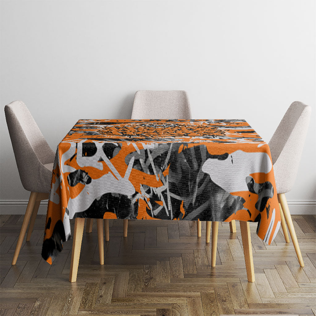 Wests Tigers Rugby Tablecloth Graffiti Typography Urban Camo Abstract Street Style