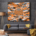 Wests Tigers Rugby Tapestry Graffiti Typography Urban Camo Abstract Street Style