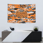 Wests Tigers Rugby Tapestry Graffiti Typography Urban Camo Abstract Street Style