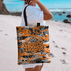 Wests Tigers Rugby Tote Bag Graffiti Typography Urban Camo Abstract Street Style