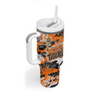 Wests Tigers Rugby Tumbler With Handle Graffiti Typography Urban Camo Abstract Street Style