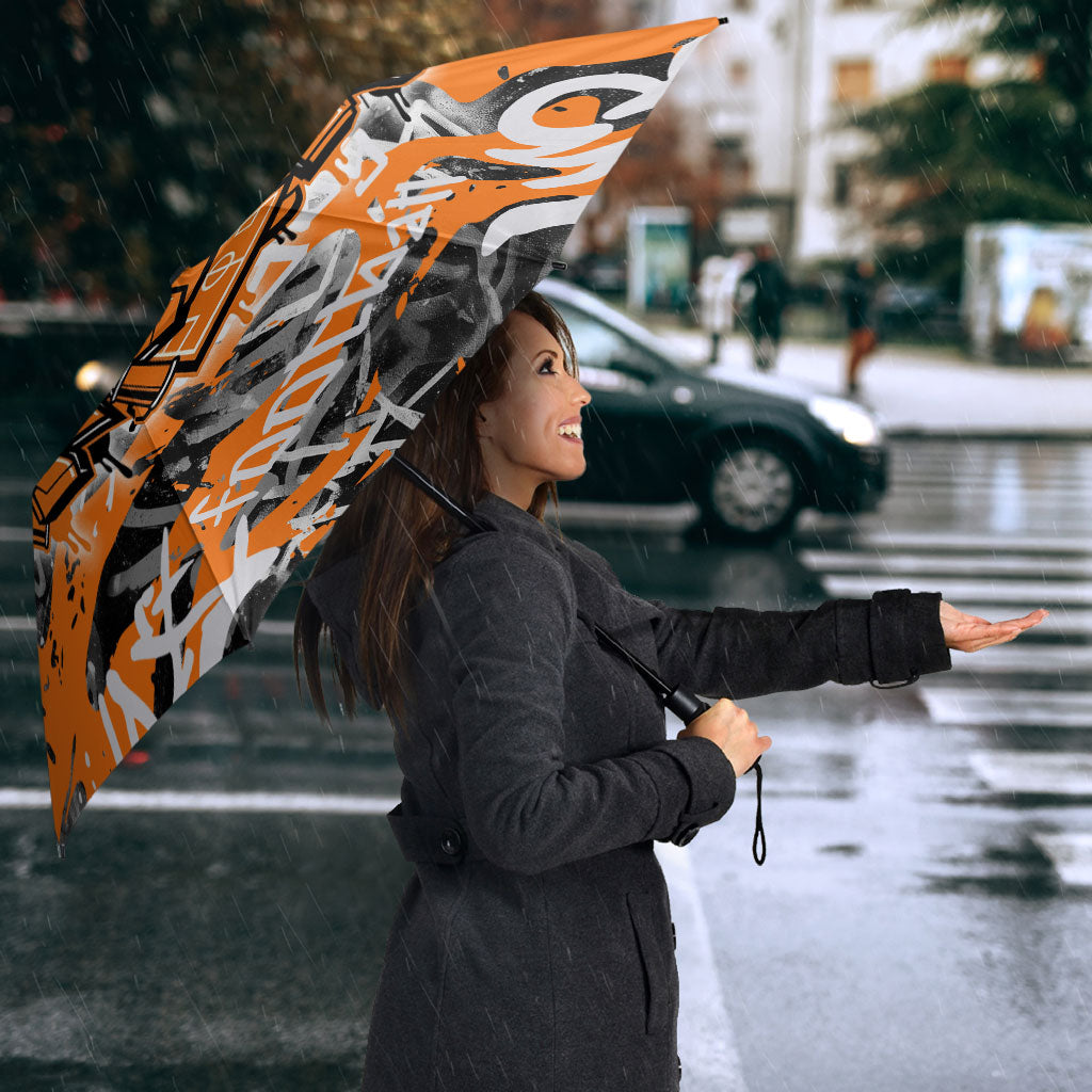 Wests Tigers Rugby Umbrella Graffiti Typography Urban Camo Abstract Street Style