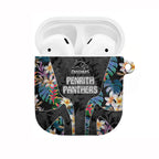 Penrith Panthers AirPods Case Tropical Hibiscus Floral Pattern With Black And Grey Accents