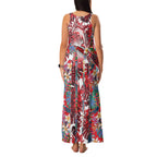 Dolphins Family Matching Tank Maxi Dress and Hawaiian Shirt Tropical Hibiscus Floral Pattern With Red And White Accents