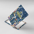 North Queensland Cowboys Canvas Wall Art Tropical Hibiscus Floral Pattern With Blue And Yellow Accents