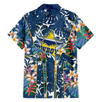 North Queensland Cowboys Hawaiian Shirt Tropical Hibiscus Floral Pattern With Blue And Yellow Accents