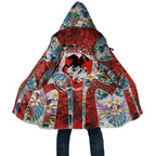 St George Illawarra Dragons Cloak Tropical Hibiscus Floral Pattern With Red And White Accents