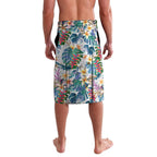 St George Illawarra Dragons Lavalava Tropical Hibiscus Floral Pattern With Red And White Accents