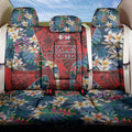 Sydney Roosters Back Car Seat Cover Tropical Hibiscus Floral Pattern With Red And Blue Accents