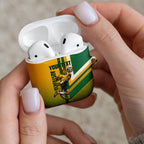 Personalized Australia Soccer Kangaroo AirPods Case Australia Flag Athletic Mascot Boxing Kangaroo