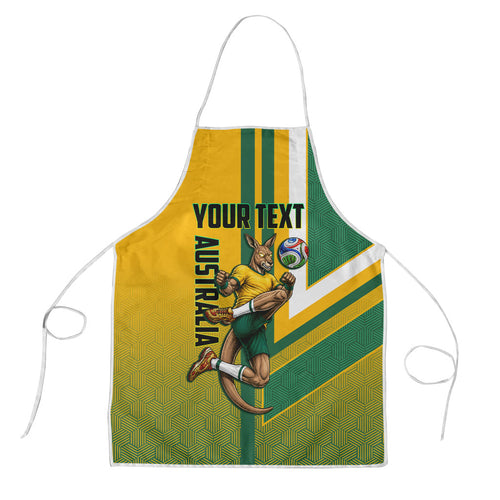 Personalized Australia Soccer Kangaroo Apron Australia Flag Athletic Mascot Boxing Kangaroo