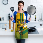 Personalized Australia Soccer Kangaroo Apron Australia Flag Athletic Mascot Boxing Kangaroo