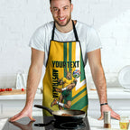 Personalized Australia Soccer Kangaroo Apron Australia Flag Athletic Mascot Boxing Kangaroo