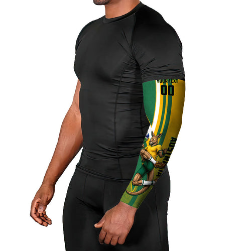Personalized Australia Soccer Kangaroo Arm Sleeves Australia Flag Athletic Mascot Boxing Kangaroo