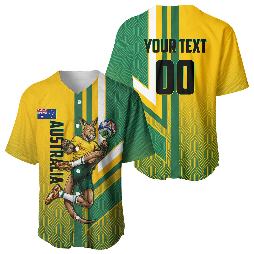 Personalized Australia Soccer Kangaroo Baseball Jersey Australia Flag Athletic Mascot Boxing Kangaroo