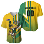 Personalized Australia Soccer Kangaroo Baseball Jersey Australia Flag Athletic Mascot Boxing Kangaroo