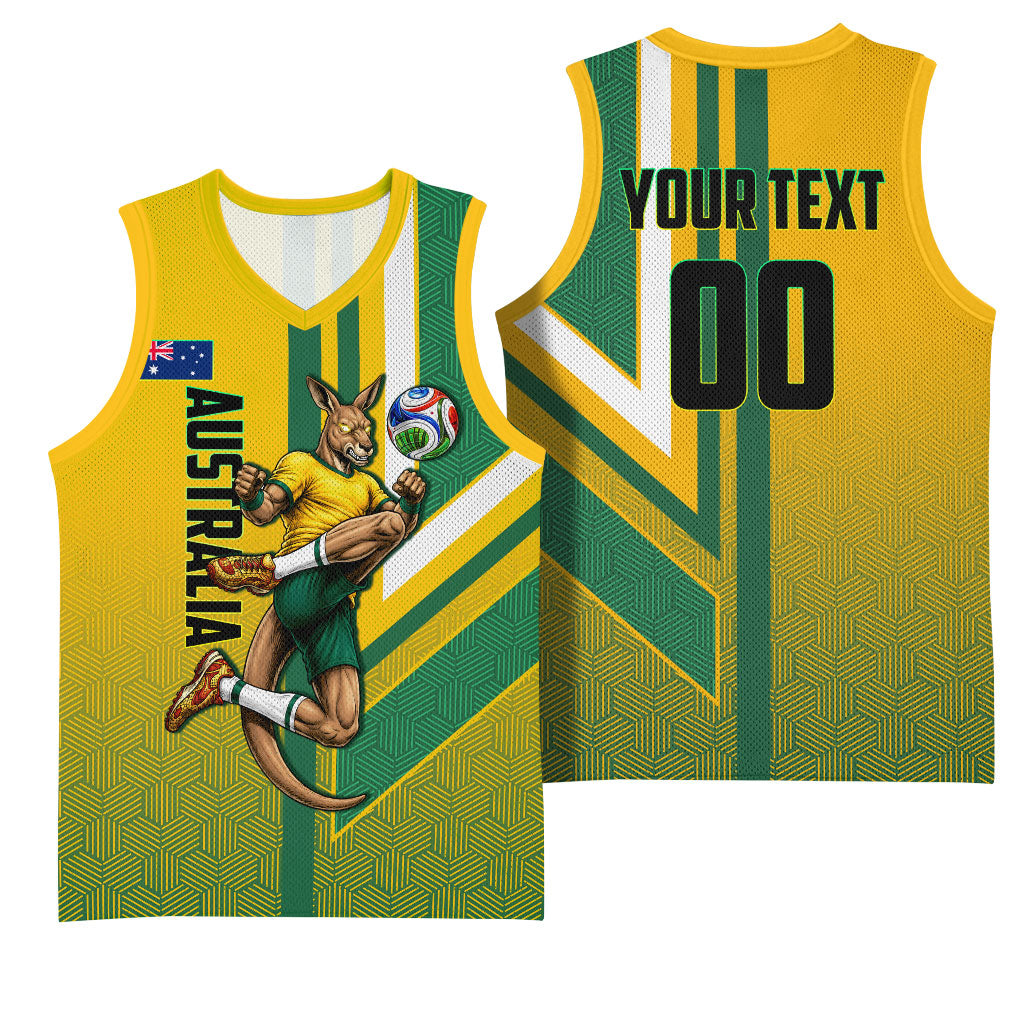 Personalized Australia Soccer Kangaroo Basketball Jersey Australia Flag Athletic Mascot Boxing Kangaroo