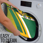Personalized Australia Soccer Kangaroo Bathroom Set Australia Flag Athletic Mascot Boxing Kangaroo