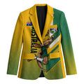Personalized Australia Soccer Kangaroo Blazer Australia Flag Athletic Mascot Boxing Kangaroo