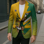 Personalized Australia Soccer Kangaroo Blazer Australia Flag Athletic Mascot Boxing Kangaroo