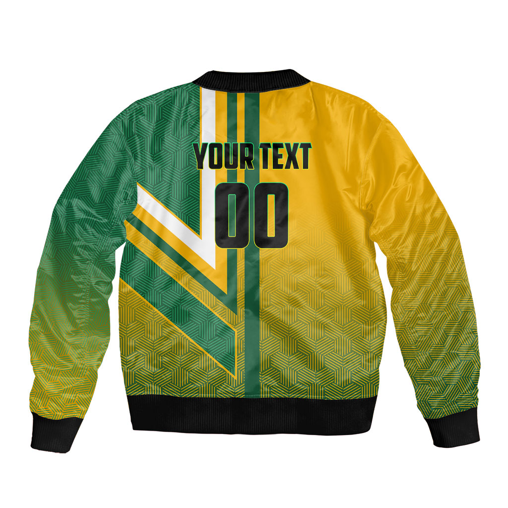 Personalized Australia Soccer Kangaroo Bomber Jacket Australia Flag Athletic Mascot Boxing Kangaroo