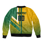 Personalized Australia Soccer Kangaroo Bomber Jacket Australia Flag Athletic Mascot Boxing Kangaroo