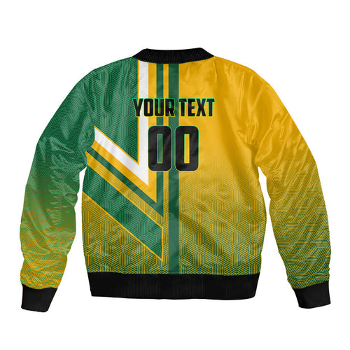 Personalized Australia Soccer Kangaroo Bomber Jacket Australia Flag Athletic Mascot Boxing Kangaroo