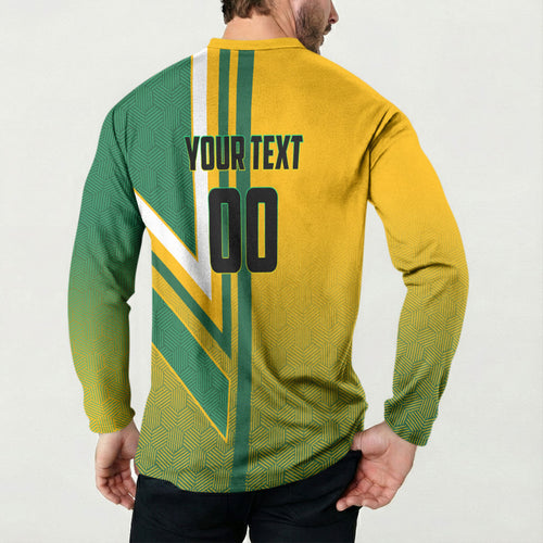 Personalized Australia Soccer Kangaroo Button Sweatshirt Australia Flag Athletic Mascot Boxing Kangaroo