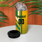 Personalized Australia Soccer Kangaroo 4 in 1 Can Cooler Tumbler Australia Flag Athletic Mascot Boxing Kangaroo