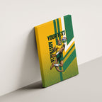 Personalized Australia Soccer Kangaroo Canvas Wall Art Australia Flag Athletic Mascot Boxing Kangaroo