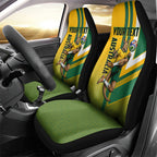 Personalized Australia Soccer Kangaroo Car Seat Cover Australia Flag Athletic Mascot Boxing Kangaroo