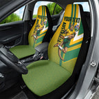 Personalized Australia Soccer Kangaroo Car Seat Cover Australia Flag Athletic Mascot Boxing Kangaroo