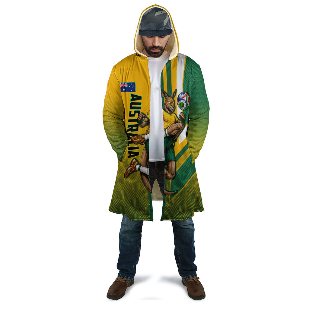 Personalized Australia Soccer Kangaroo Cloak Australia Flag Athletic Mascot Boxing Kangaroo