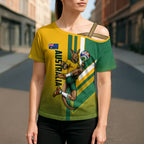 Personalized Australia Soccer Kangaroo Cross Shoulder Shirt Australia Flag Athletic Mascot Boxing Kangaroo